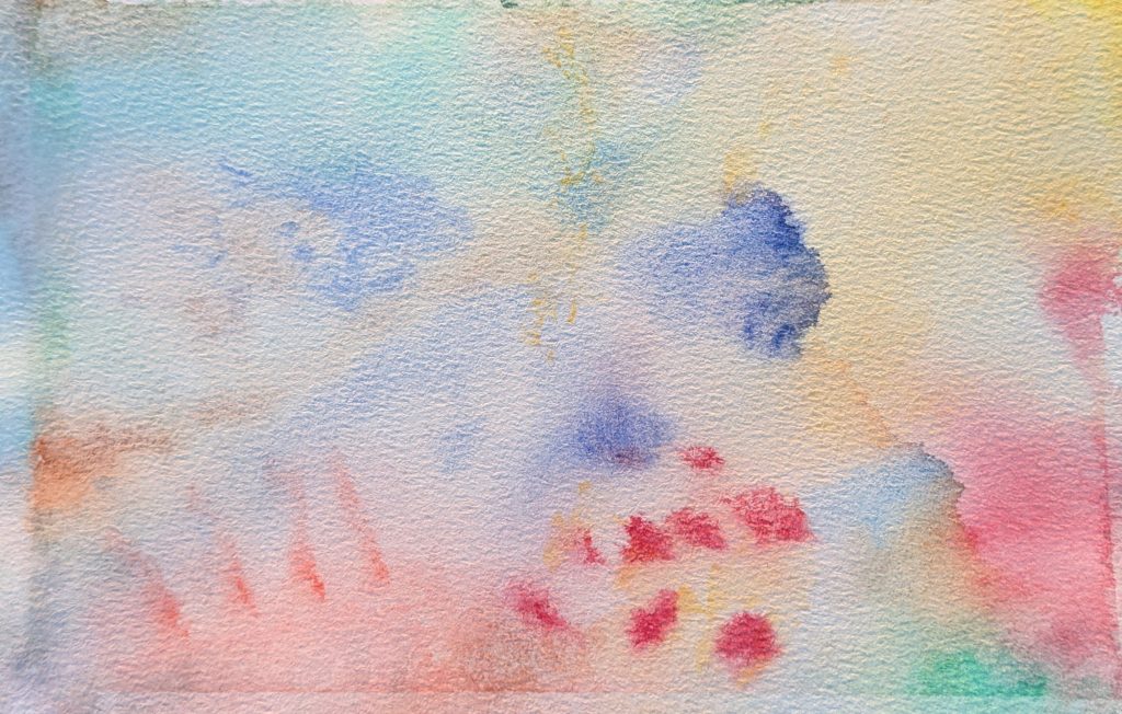 Farbpalette aus einem Aquarellbild