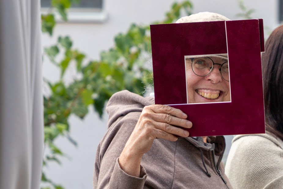 Rose in einem Kunst- Rahmen